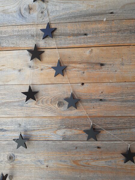 Wooden banner - stars